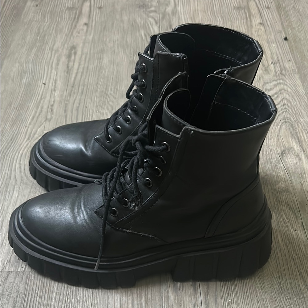 Black Combat Boots
